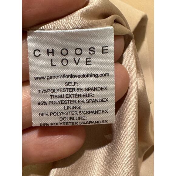 Generation Love Penn Crepe Cropped Blazer Latte Size XXL NWT - Picture 13 of 13